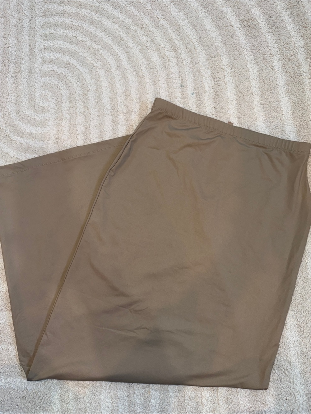 SKIMS Women’s Brown Elastic-Waist Skirt